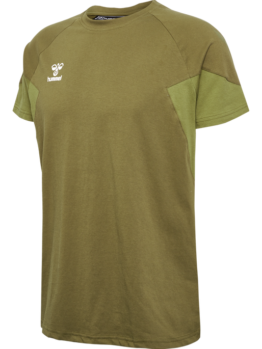 hmlTRAVEL T-SHIRT S/S, MILITARY OLIVE hmlTRAVEL T-SHIRT S/S, MILITARY OLIVE, packshot