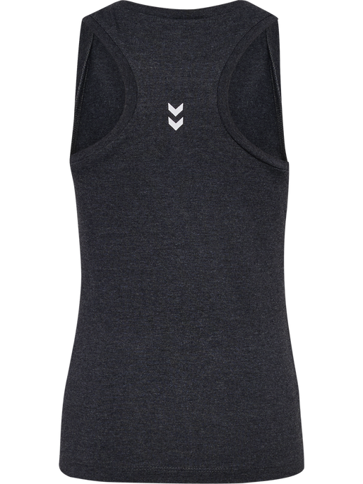 hmlJR TOP, BLACK MELANGE hmlJR TOP, BLACK MELANGE, packshot