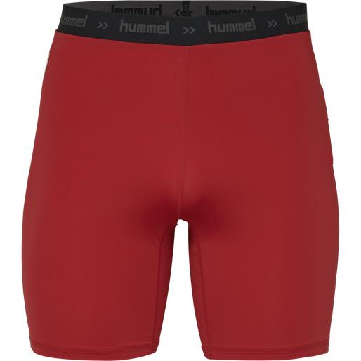 HUMMEL FIRST PERFORMANCE TIGHT SHORTS, TRUE RED, packshot