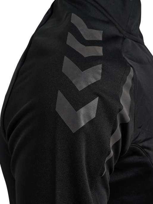 hmlBTC WINTER TRAINING HALF ZIP KID, BLACK, packshot