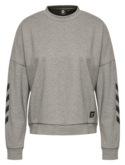 hmlESSI SWEATSHIRT, GREY MELANGE, packshot
