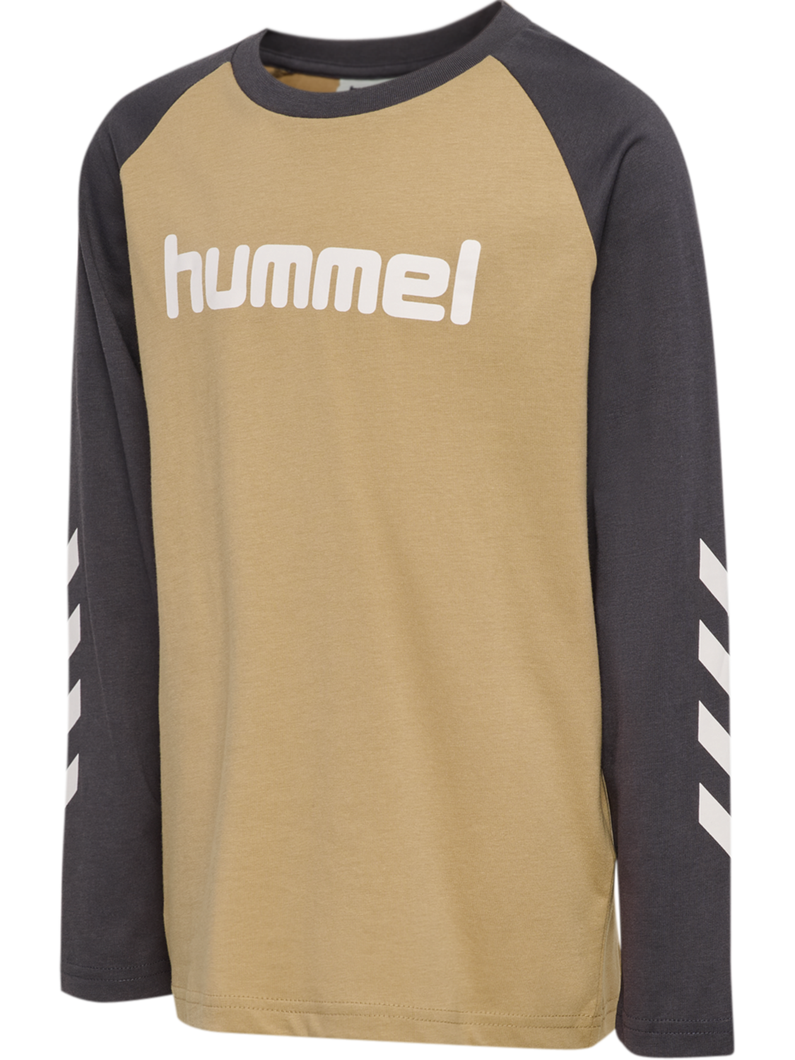 hmlJR LOGO T-SHIRT L/S, CORNSTALK, packshot