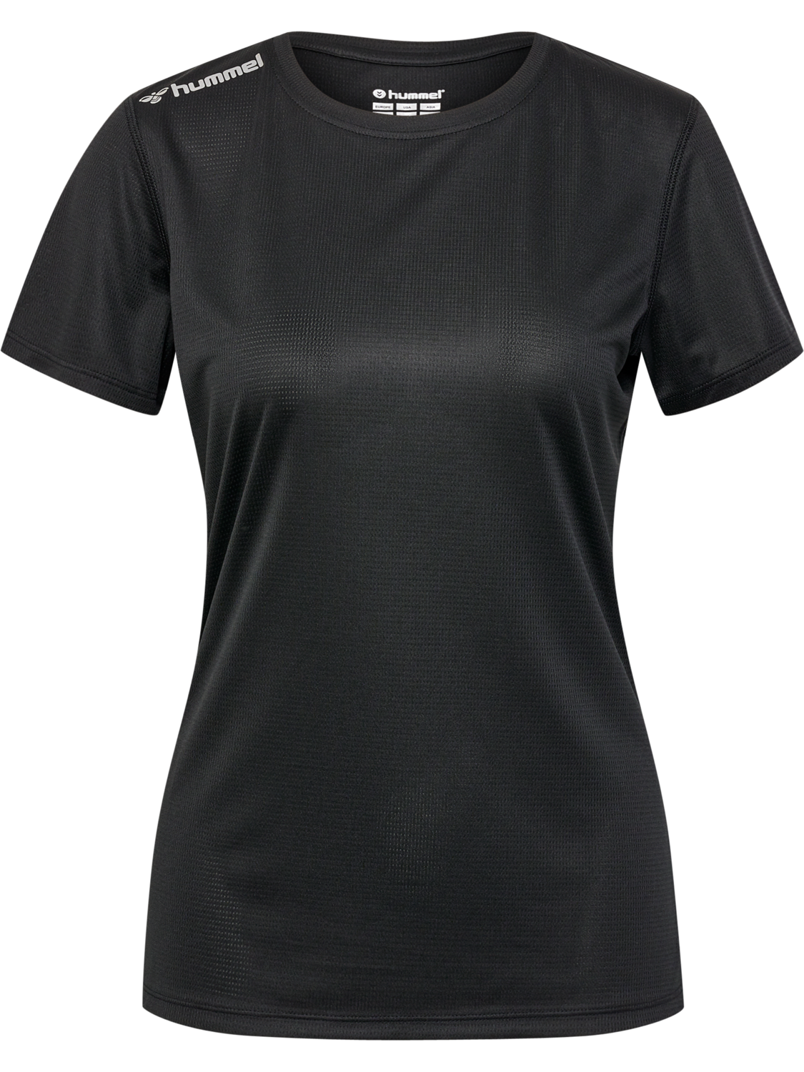 hmlRUN JERSEY S/S WOMAN, BLACK, packshot