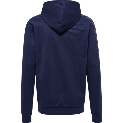 hmlMOVE GRID COTTON ZIP HOODIE, MARINE, packshot