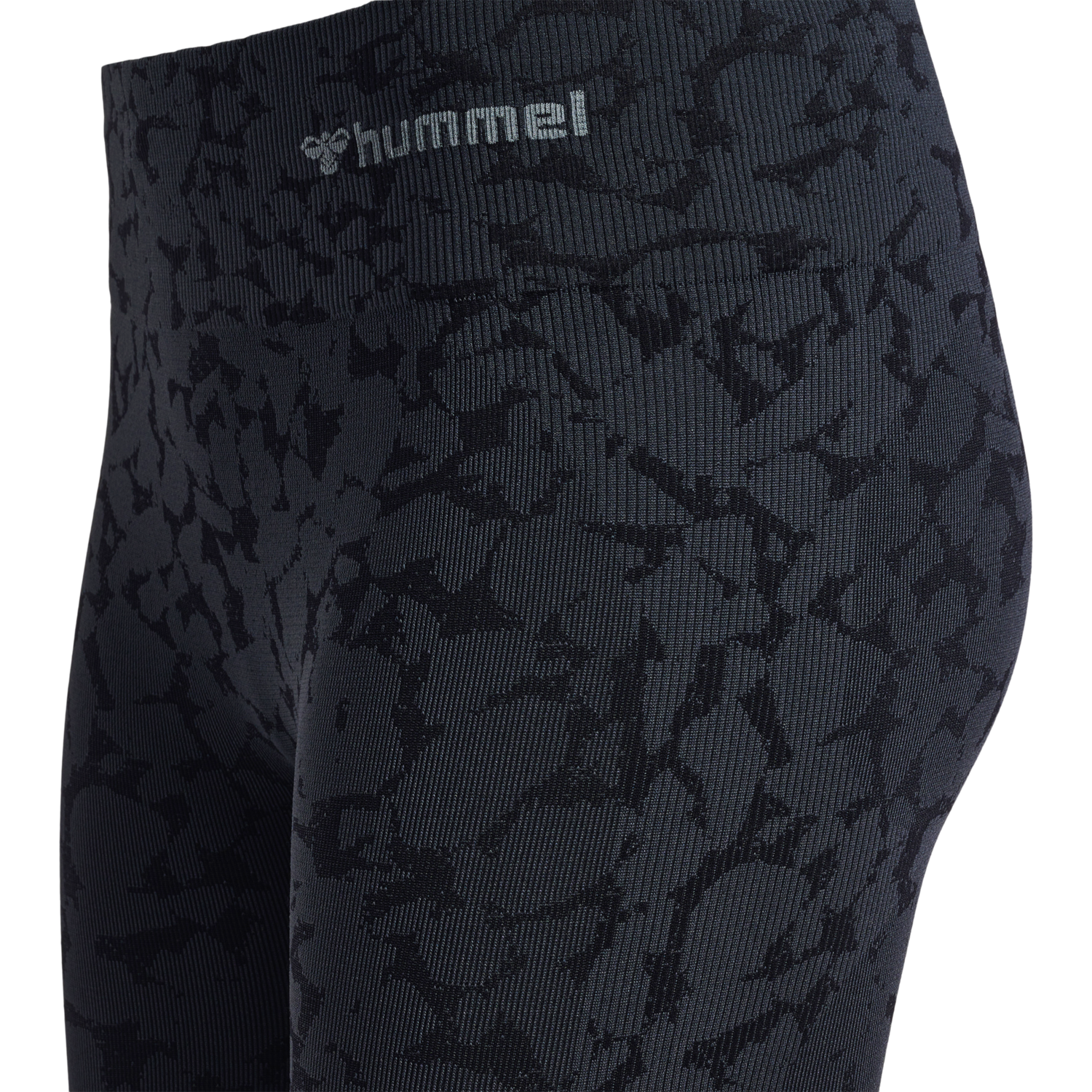 hmlMT PI SEAMLESS MID WAIST TIGHTS, BLACK, packshot