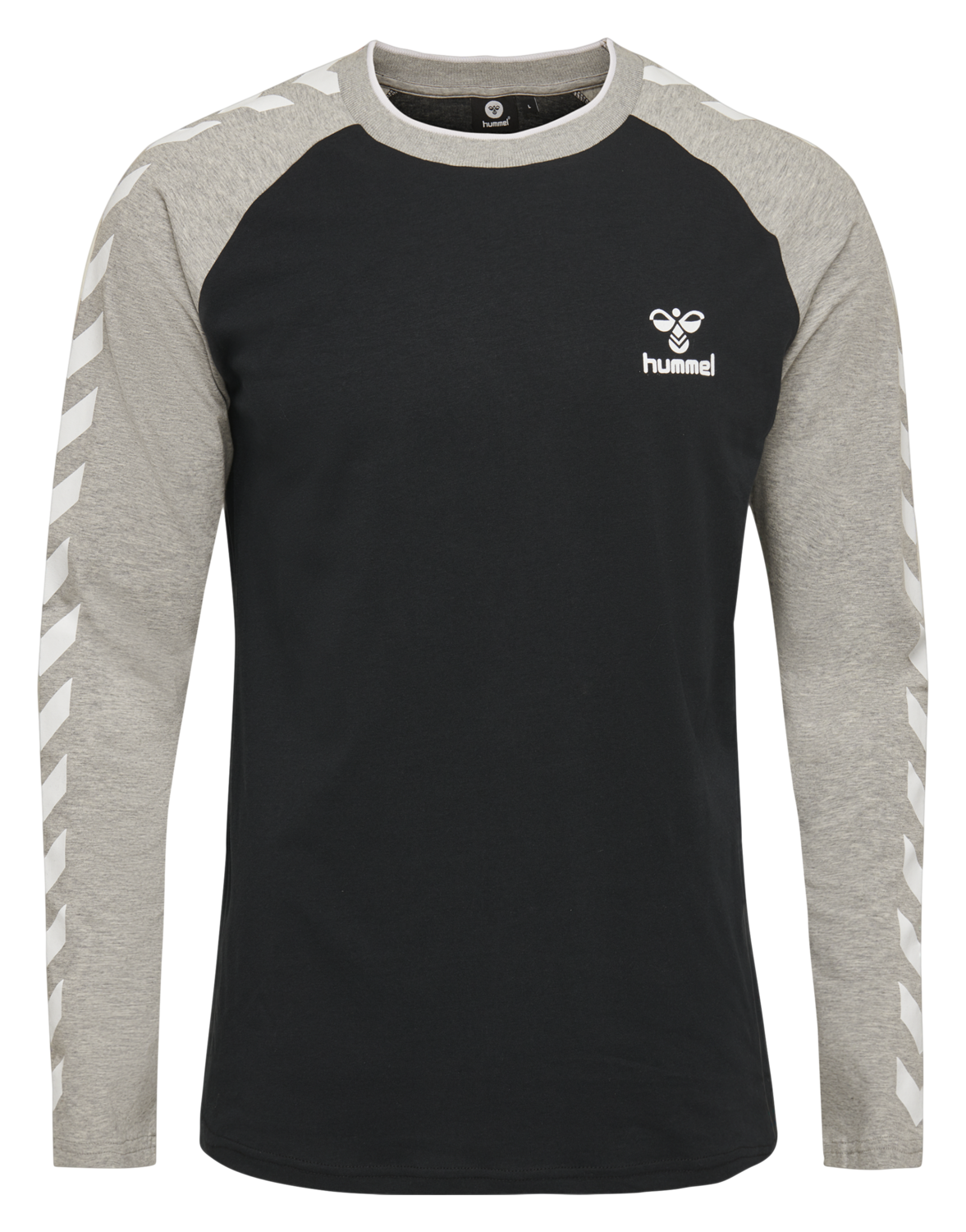 hmlMARK T-SHIRT L/S, BLACK, packshot