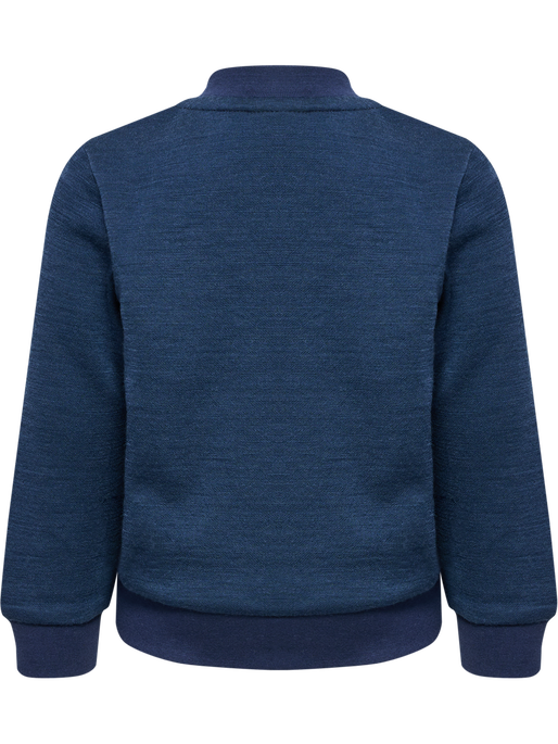 hmlMINI WOOL ZIP JACKET BEE, DRESS BLUES hmlMINI WOOL ZIP JACKET BEE, DRESS BLUES, packshot