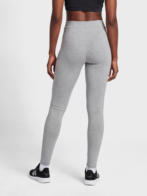 hmlELEMENTAL COTTON HW TIGHTS, GREY MELANGE, model