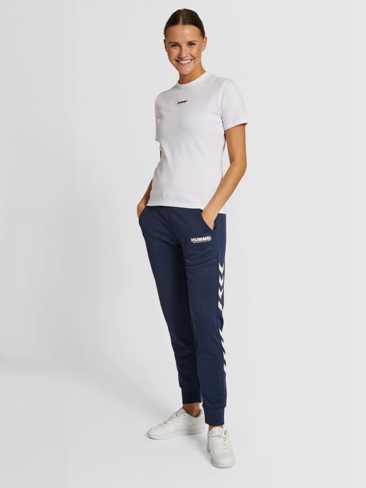 hummel LEGACY POLY WOMAN REGULAR PANTS - BLUE NIGHTS