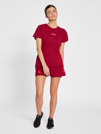 hmlOFFGRID COTTON SHORTS WO, RHUBARB, model