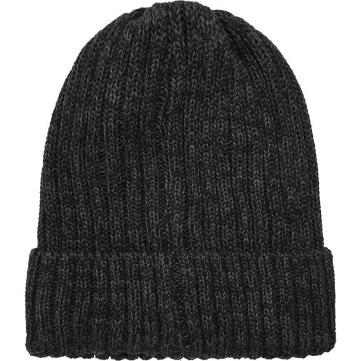 hmlALTA BEANIE, BLACK MELANGE, packshot