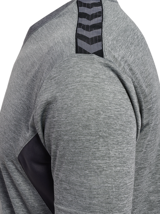 hmlAUTHENTIC PL JERSEY S/S, GREY MELANGE, packshot