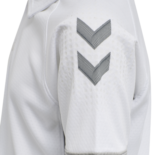hmlLEAD FUNCTIONAL KIDS POLO, WHITE, packshot
