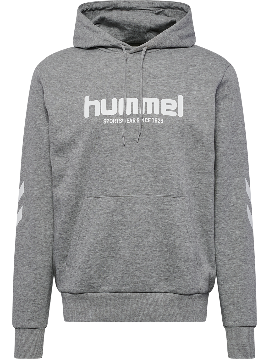 hmlLEGACY 2.0 HOODIE, GREY MELANGE, packshot