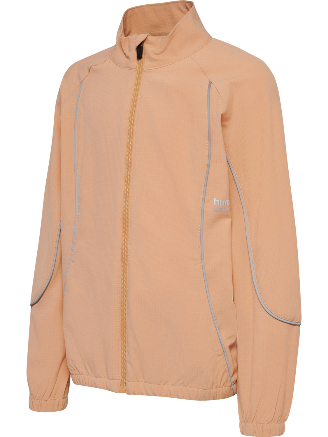 hmlJR WOVEN ZIP JACKET, PEACH BLOOM, packshot