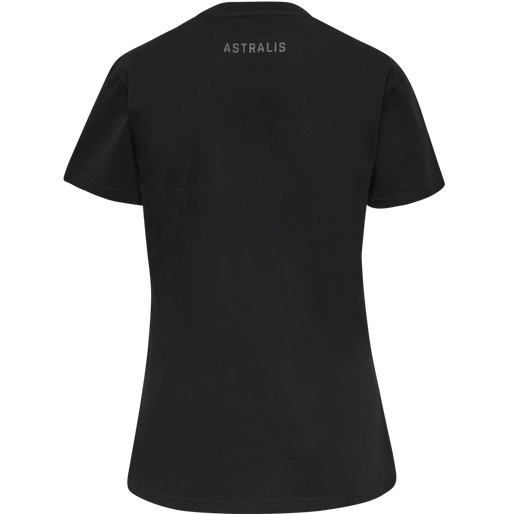 ASTRALIS T-SHIRT S/S WOMAN, BLACK, packshot