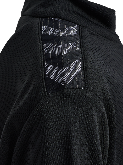 hmlAUTHENTIC HALF ZIP SWEAT KIDS, BLACK hmlAUTHENTIC HALF ZIP SWEAT KIDS, BLACK, packshot