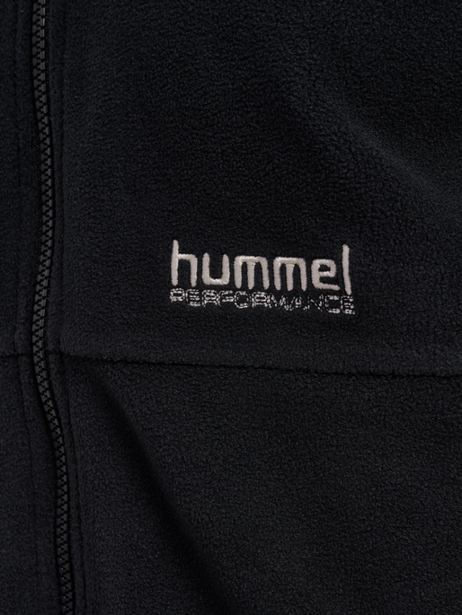 hmlPULSE FLEECE JACKET, BLACK hmlPULSE FLEECE JACKET, BLACK, packshot