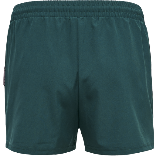 hmlMOVE GRID WOVEN SHORTS WOMAN, DEEP TEAL, packshot