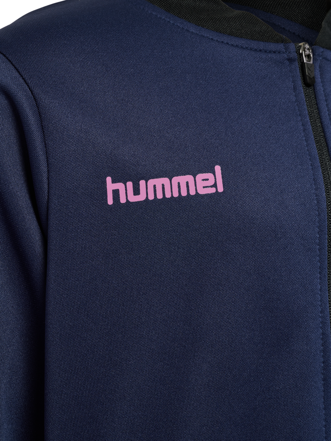 hmlBLAZE CLUB 26 ZIP JACKET KIDS, MARINE/PINK, packshot