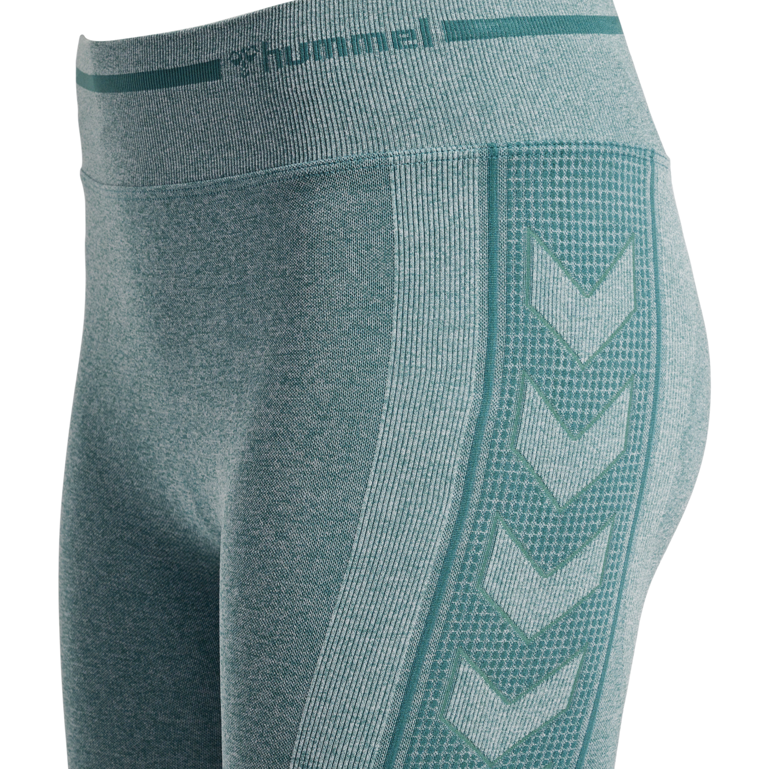 hmlMT LULU SEAMLESS SCRUNCH TIGHTS, NORTH ATLANTIC MELANGE, packshot