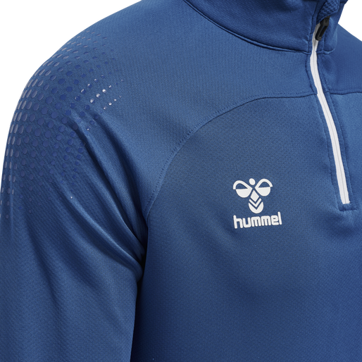 hmlLEAD HALF ZIP, TRUE BLUE, packshot