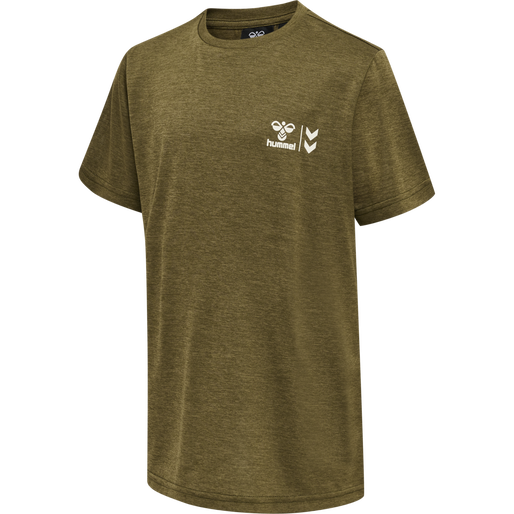 hmlMUSTRAL T-SHIRT S/S, DARK OLIVE, packshot