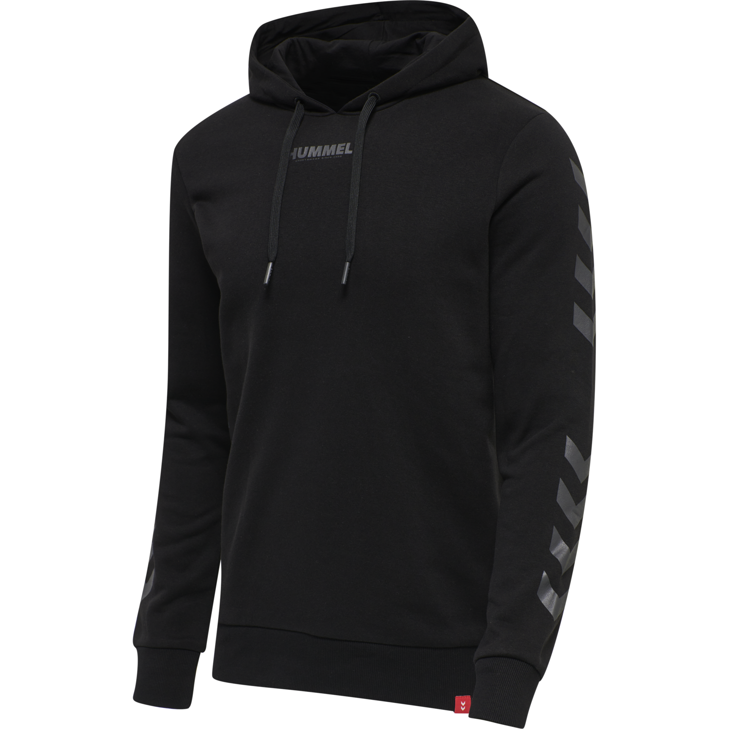 hmlLEGACY HOODIE, BLACK, packshot