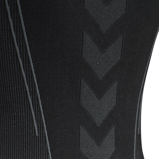 hmlTE CHRISTEL SEAMLESS TOP, BLACK, packshot