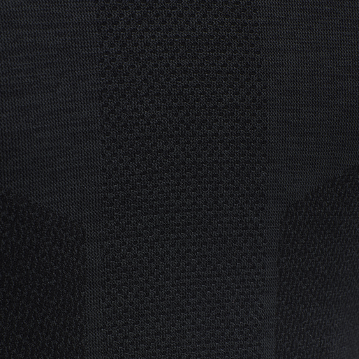 hmlCLEA SEAMLESS T-SHIRT L/S, BLACK MELANGE, packshot