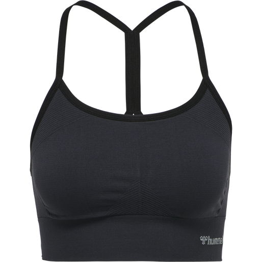 hmlTIFFY SEAMLESS SPORTS TOP, BLACK, packshot