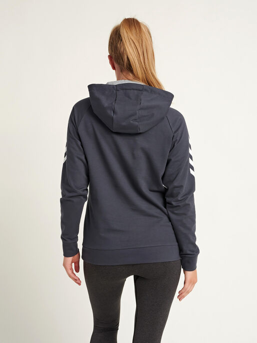 HMLGO COTTON HOODIE WOMAN, INDIA INK, model