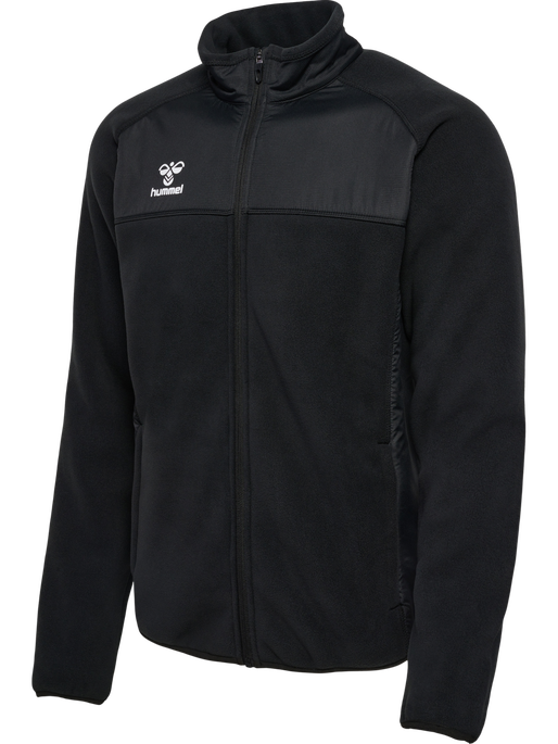 hmlGO FLEECE JACKET, BLACK hmlGO FLEECE JACKET, BLACK, packshot