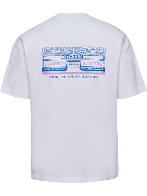 hmlLOOSE T-SHIRT S/S SW STADIUM, WHITE hmlLOOSE T-SHIRT S/S SW STADIUM, WHITE, packshot