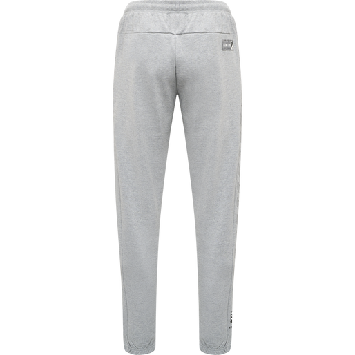 hmlMOVE GRID COTTON PANTS, GREY MELANGE, packshot