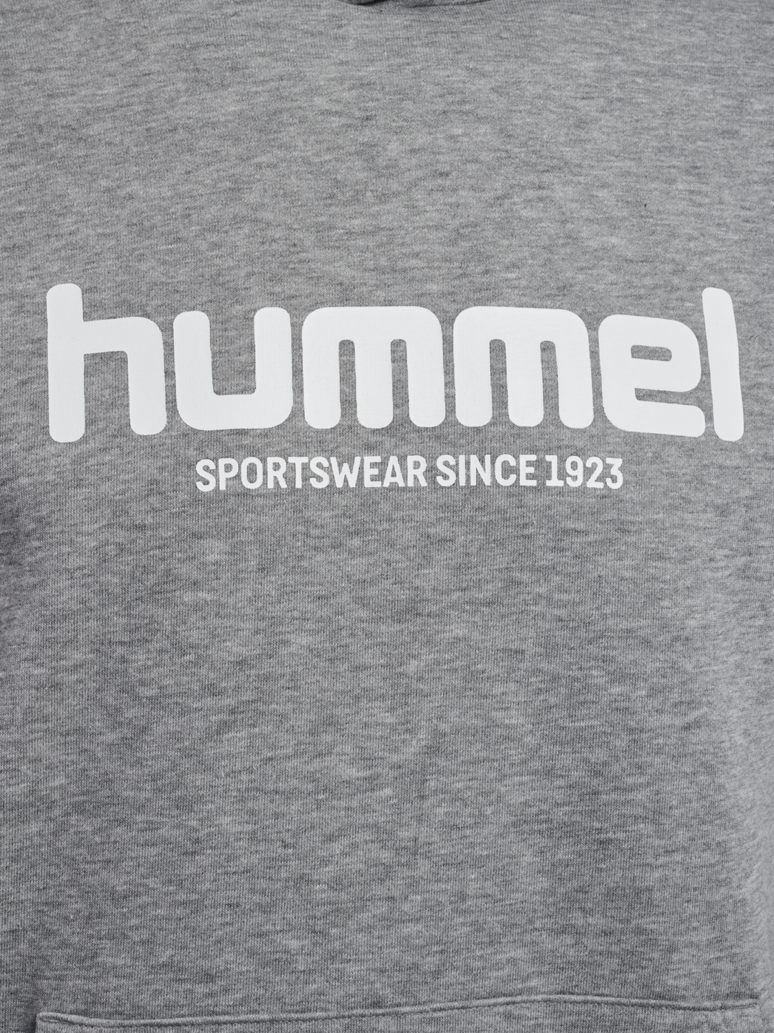 hmlLEGACY 2.0 HOODIE, GREY MELANGE, packshot