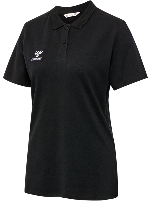 hmlGO 2.0 POLO WOMAN, BLACK, packshot