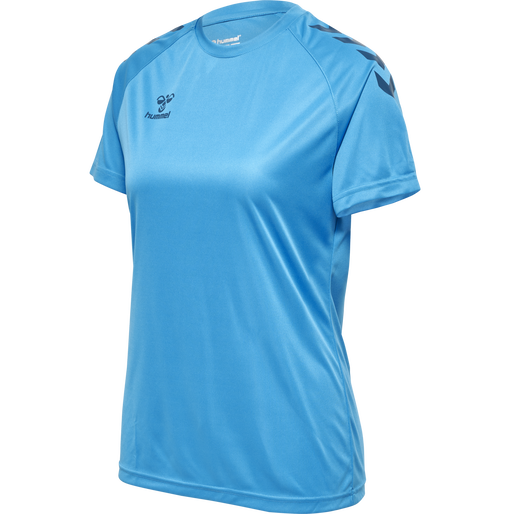 hmlCORE XK CORE POLY TEE  S/S WOMAN, BLUE DANUBE, packshot