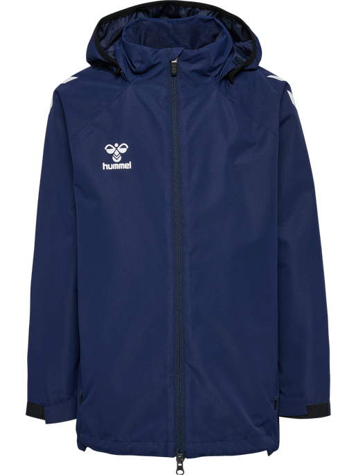 hmlLEAD 2.0 ALL-WEATHER JACKET KIDS, MARINE, packshot