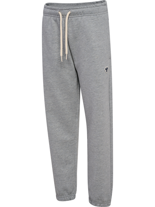 hmlJR LOOSE SWEATPANTS BEE, GREY MELANGE hmlJR LOOSE SWEATPANTS BEE, GREY MELANGE, packshot