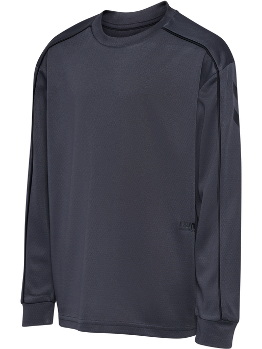 hmlJR T-SHIRT L/S, EBONY hmlJR T-SHIRT L/S, EBONY, packshot