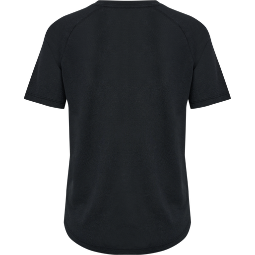 hmlMT VANJA T-SHIRT, BLACK, packshot