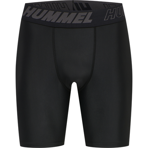 hmlTE TOPAZ 2-PACK TIGHT SHORTS, BLACK, packshot