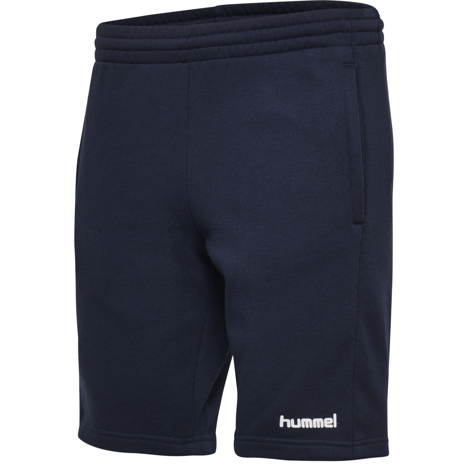 HUMMEL GO COTTON BERMUDA SHORTS WOMAN, MARINE, packshot