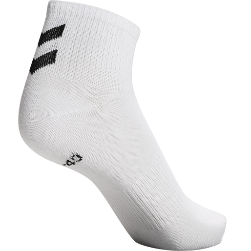 hmlCHEVRON 6-PACK  MID CUT SOCKS, WHITE/WHITE, packshot