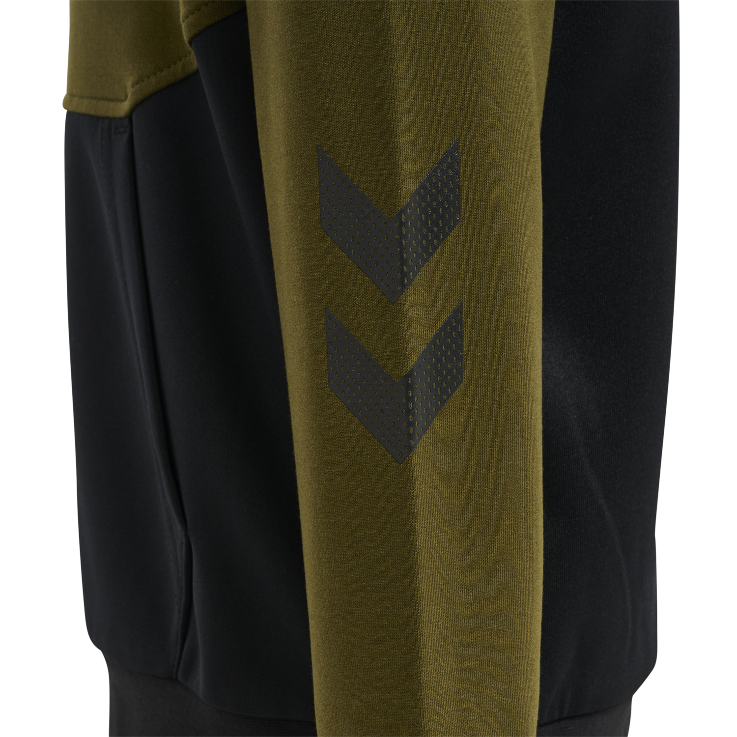 hmlEDWARD HOODIE, DARK OLIVE, packshot