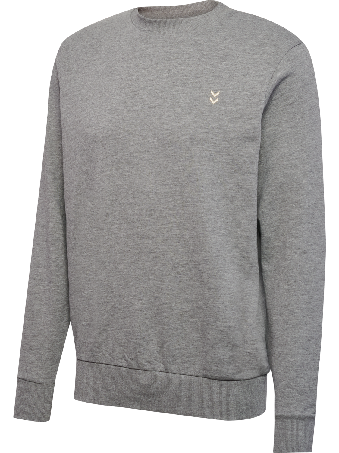 hmlPULSE SWEAT CREWNECK, GREY MELANGE, packshot