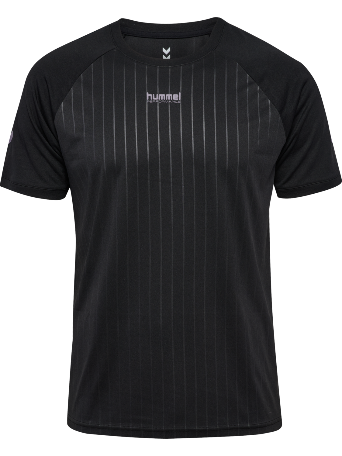 hmlPULSE STRIPE T-SHIRT S/S, BLACK, packshot