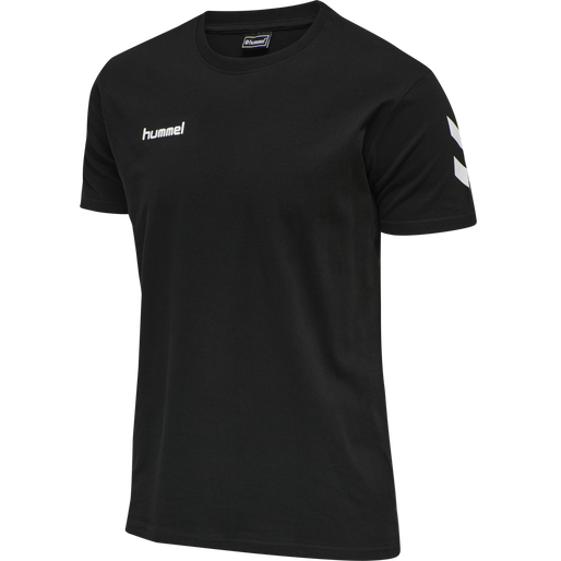 HUMMEL GO COTTON T-SHIRT S/S, BLACK, packshot