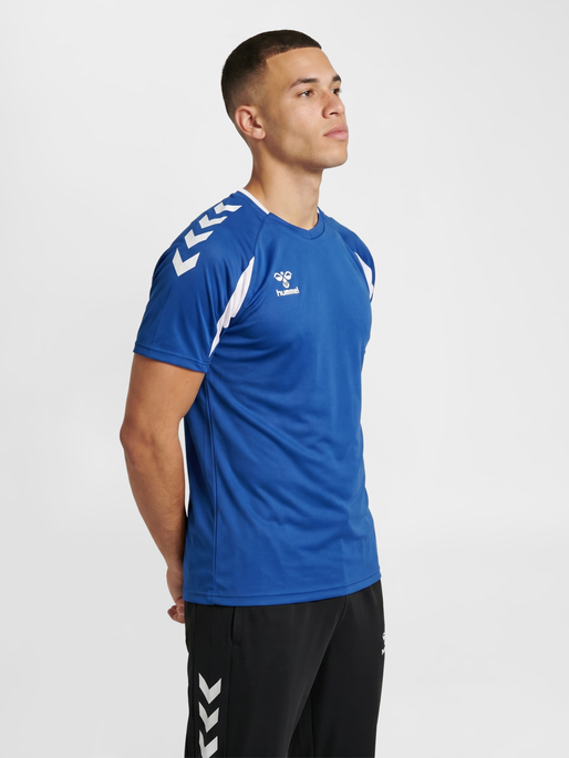 hmlCORE 2.0 JERSEY S/S, TRUE BLUE/WHITE, model